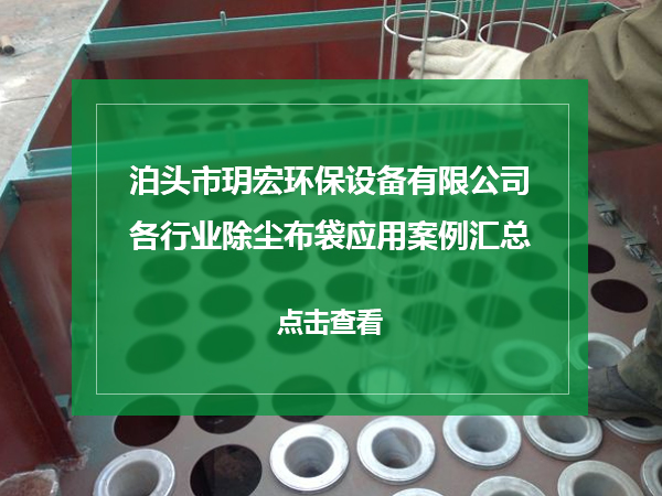 除尘布袋应用案例汇总
